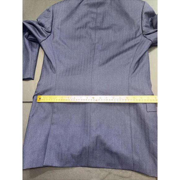 LEONARD LOGSDAIL Vintage Bespoke New York Navy Blue 2 BTN Men Sport Coat Blazer - Picture 15 of 15